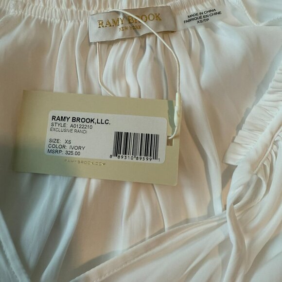 Ramy Brook Randi Blouse Top White Ivory Size XS - Picture 5 of 6